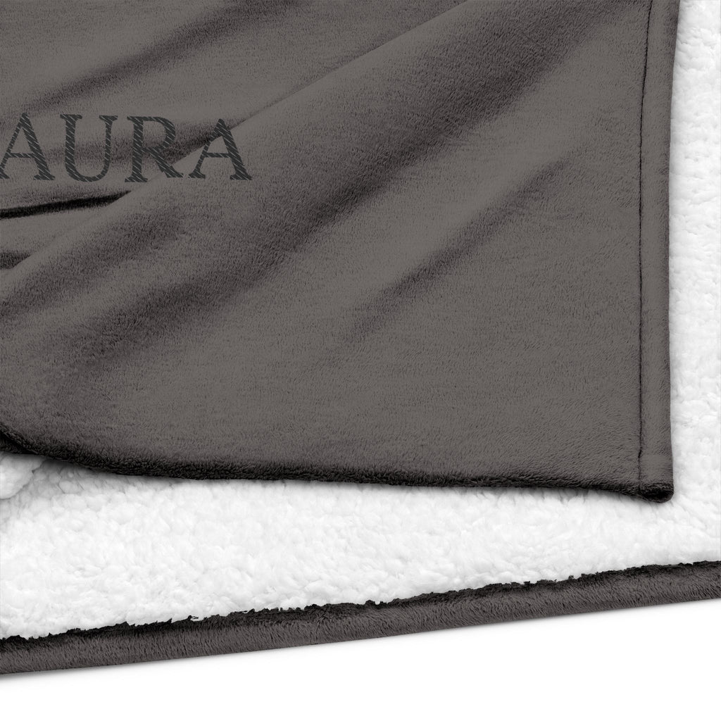 Embroidered Sherpa Throw — AURA by 11:11 Energy
