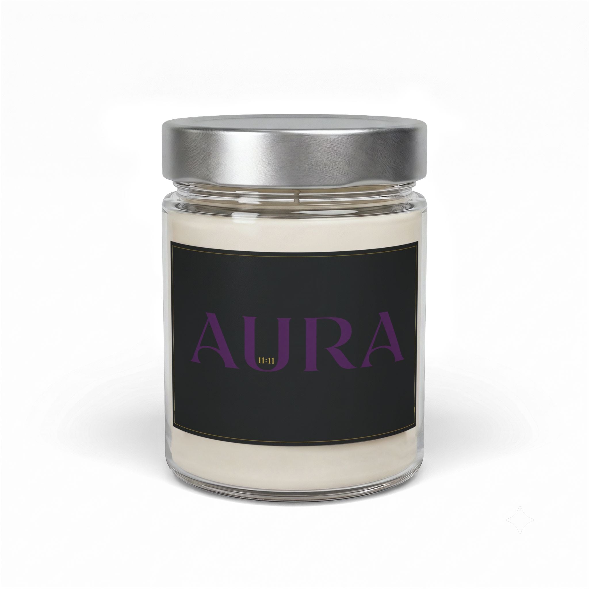 Hand-Poured Soy Candle — AURA by 11:11 Energy